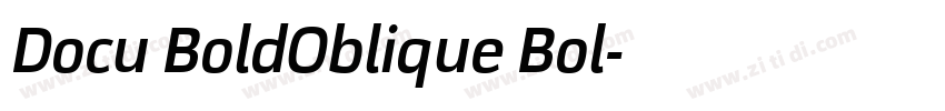 Docu BoldOblique Bol字体转换 Docu BoldOblique Bol字体转换